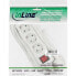 Фото #1 товара Удлинитель Inline Socket strip - 3-way earth contact CEE 7/3 - with switch - white - 5m