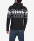 ფოტო #2 პროდუქტის Men's Color Blocked Pattern Hooded Sweater