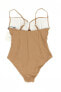 Фото #4 товара Onia 242552 Womens Solid One Piece Swimwear Solid Sandy Size X-Large