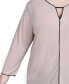 ფოტო #4 პროდუქტის Plus Size 3/4 Sleeve Piped Top