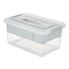Multi-use Box Grey Transparent Plastic 5 L 29,5 x 14,5 x 19,2 cm (6 Units)