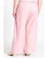 Plus Size Easy Wide Leg Pant