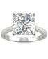 ფოტო #5 პროდუქტის Moissanite Cushion Solitaire Ring (3-1/3 ct. tw.) in 14k White, Yellow or Rose Gold