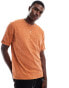 Superdry Over-dyed slub marl t-shirt in denver orange