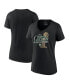 ფოტო #1 პროდუქტის Women's Black Boston Celtics 2024 NBA Finals Champions Fast Break Finish Trophy V-Neck T-Shirt