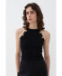 ფოტო #1 პროდუქტის Women's Halter Neck Knit Top