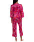 Фото #2 товара N Natori Empress Orchard Pajama Pant Set Women's Pink Xs