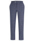 Фото #3 товара Men's Plain-Checked Slim-Fit Trousers