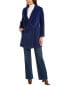 Фото #3 товара Cinzia Rocca Icons Wool & Alpaca-Blend Coat Women's Blue 12