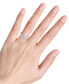 ფოტო #2 პროდუქტის Diamond Princess-Cut Three Stone Ring (1/2 ct. t.w.) in 14k White Gold