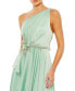 Women's Embellished One Shoulder Asymmetrical Gown