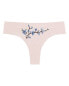 Фото #3 товара Plus Size Better Briefs Thong with Embroidery