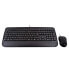 Фото #3 товара V7 Full Size USB Keyboard with Palm Rest and Ambidextrous Mouse Combo - FR - Full-size (100%) - USB - Membrane - AZERTY - Black - Mouse included