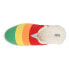 TOMS Alpargata Rainbow Mallow Mules Womens Multi, White Flats Casual 10018679T