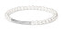 Flexible pearl bracelet Noya with silver decoration LPS19222BW