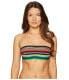 Фото #2 товара Stella McCartney 262220 Women's Stripe Bandeau Bikini Top Swimwear Size XS