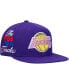 ფოტო #1 პროდუქტის Men's Purple Los Angeles Lakers Hardwood Classics 1988 Nba Finals Xl Patch Snapback Hat
