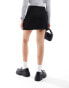 Фото #4 товара ASOS DESIGN ponte skort with ruched wrap front in black