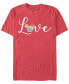 Фото #1 товара Men's Love And Disney Short Sleeve T-Shirt