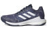 Кроссовки Adidas Crazyflight легкие, износостойкие, с антискользящей подошвой, низкие, для волейбола, женские, сине-белые 41⅓ - фото #2