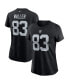 Фото #2 товара Women's Darren Waller Black Las Vegas Raiders Name and Number T-shirt