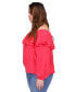 ფოტო #3 პროდუქტის Plus Size Off-The-Shoulder Ruffled Peasant Top