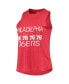 ფოტო #3 პროდუქტის Women's Royal, Red Philadelphia 76ers Tank Top and Pants Sleep Set