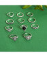 ფოტო #3 პროდუქტის Women's Oxidised Multi-Layer Ring