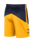 Фото #2 товара Men's Navy, Gold West Virginia Mountaineers Team Performance Knit Shorts