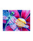 Фото #1 товара Deborah Broughton Flower Pink Daisy Dragonfly Canvas Art - 27" x 33.5"