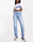 Фото #2 товара Levi's 501 straight leg jeans in light wash