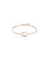 Sparkling Dance Oval Round Cut Rose Gold Tone Plated Bracelet