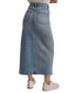 ფოტო #5 პროდუქტის Women's Denim Slit-Front Maxi Skirt
