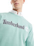 Фото #7 товара Timberland large script logo sweatshirt in light green
