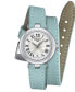 ფოტო #1 პროდუქტის Women's Swiss Bellissima Blue Leather Strap Watch 26mm