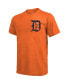 Фото #3 товара Men's Threads Orange Detroit Tigers Throwback Logo Tri-Blend T-shirt