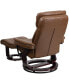 Фото #9 товара Multi-Position Recliner Chair & Curved Ottoman With Swivel Wood Base