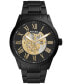 Men's Flynn Automatic Black Stainless Steel Watch 48mm