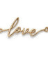 Gold-Tone LOVE Script Delicate Bracelet