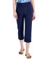 Фото #1 товара Women's Snap-Hem Pull-On Capri Pants, Created for Macy's