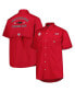 Фото #1 товара Men's Crimson Oklahoma Sooners Bonehead Button-Up Shirt