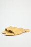 Satin flat sandals