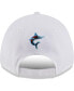 Фото #3 товара Men's White Miami Marlins League II 9FORTY Adjustable Hat