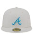 Фото #4 товара Men's Khaki Atlanta Braves Stone Mist 59FIFTY Fitted Hat