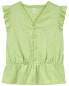 Фото #3 товара Kid Button-Front Flutter Top 5