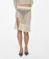 ფოტო #1 პროდუქტის Women's Opening Detail Crochet Skirt