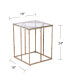 Фото #6 товара Imogen Contemporary End Table with Glass Top