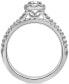 Фото #4 товара Diamond Halo Bridal Set (1 ct. t.w.) in 14k White Gold