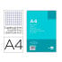 LIDERPAPEL Refill A4 100 sheets 75g/m2 square 4 mm with margin 4 holes