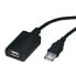 ROLINE Rotronic USB 2.0 1 Port 5m - 5 m - USB A - USB A - 2.0 - Male connector / Female connector - Black